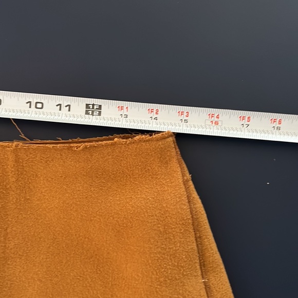 Anthropologie Meadow Rue Brown Felt Mini skirt - Picture 11 of 11